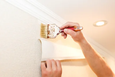 Pose de papier peint à Pommiers-Moulons — revêtements muraux et toiles de verre